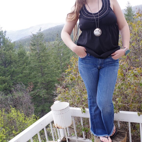 Bell-bottom 7 For All Mankind Size 28 - Picture 1 of 15